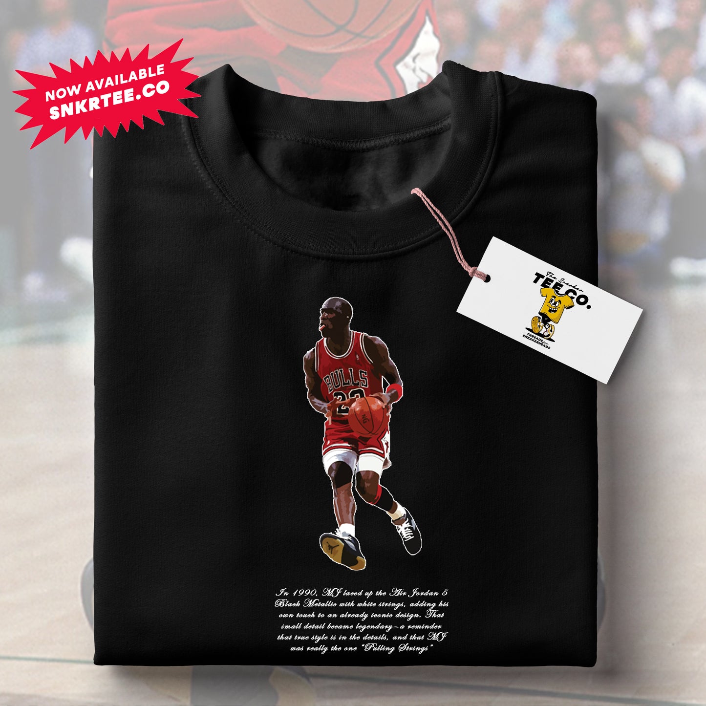 Air Jordan 5 - Black Metallic "Reimagined" Tee