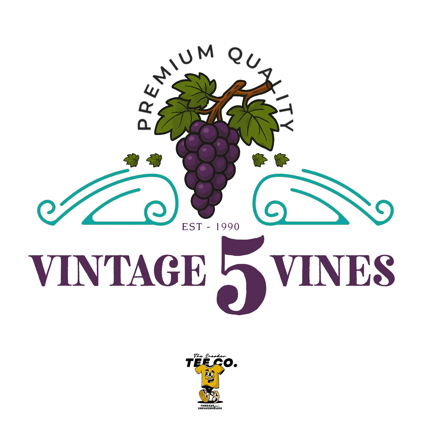 Air Jordan 5 - Grape "Vintage 5 Vines" Tee