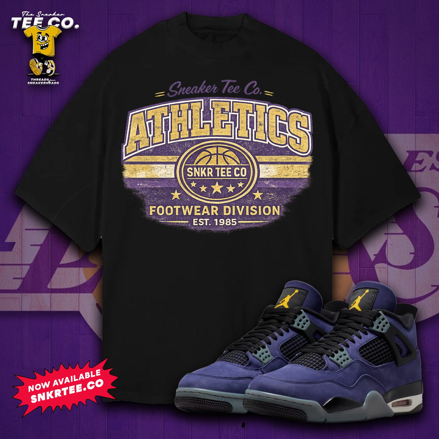 Air Jordan 4 - Lakers "ATHLETICS" Tee