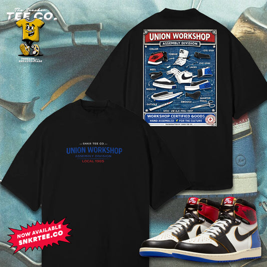 Air Jordan 1 - Fragment x Union LA “Union Assembly” tee
