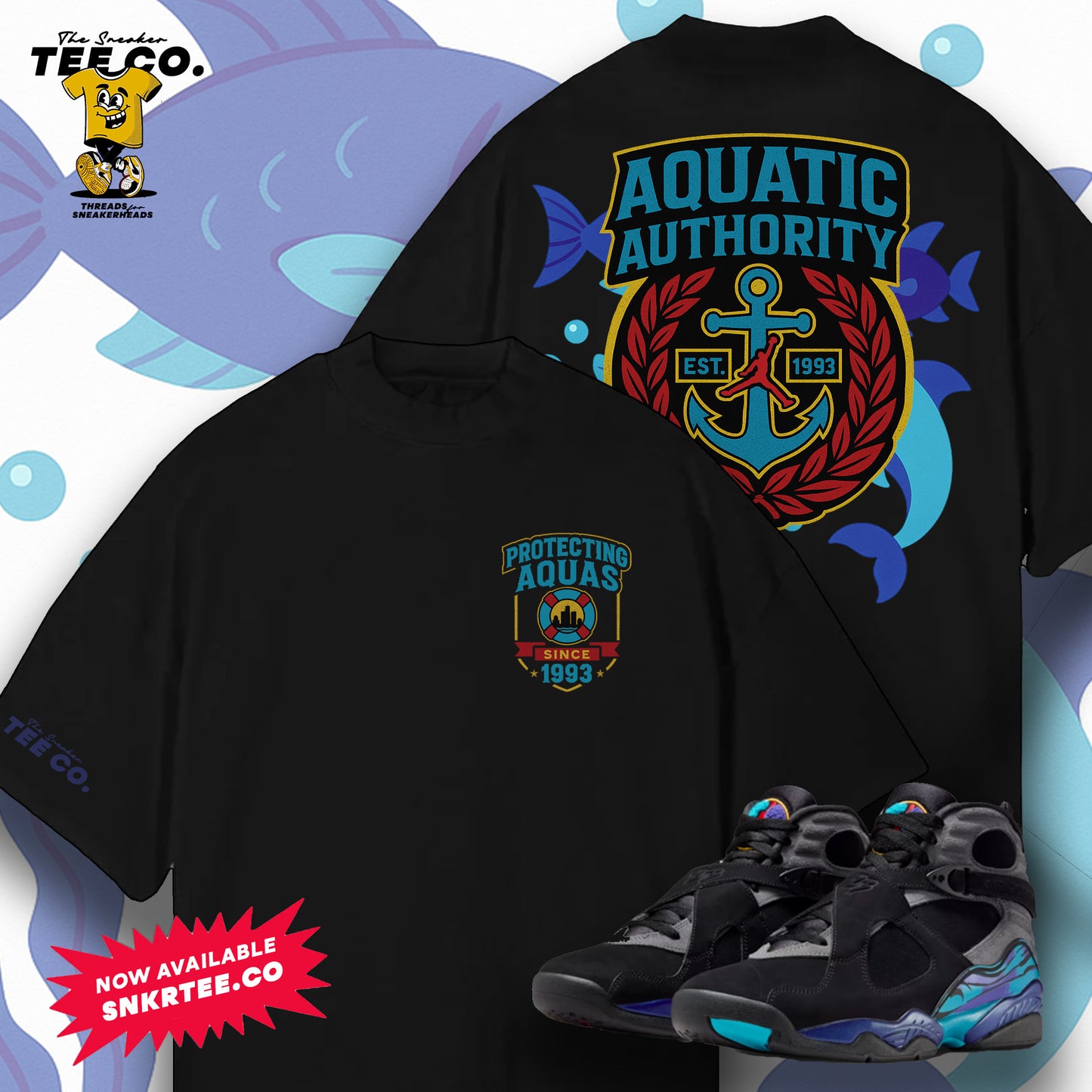 Air Jordan 8 - Aqua "Aqua Authority" Tee