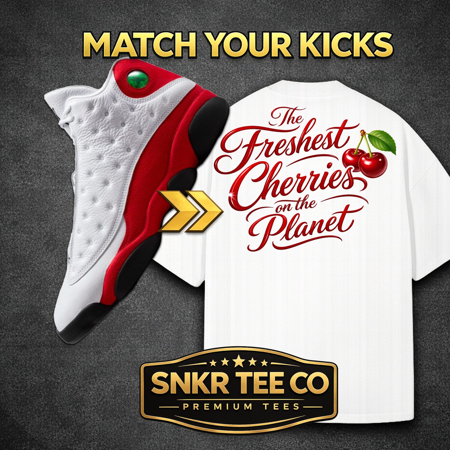Air Jordan 13 - Cherry “Harvest Dept” Tee |