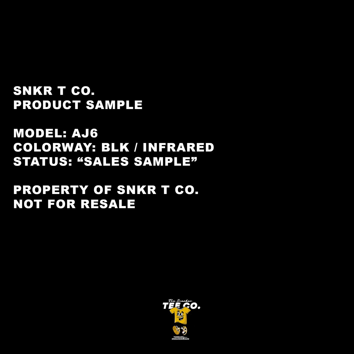 Air Jordan 6 - Infrared Salesman "Sample" Tee