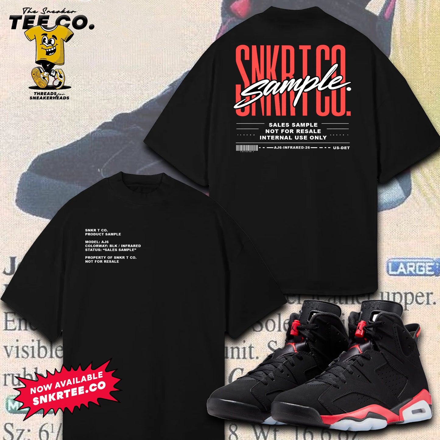 Air Jordan 6 - Infrared Salesman "Sample" Tee