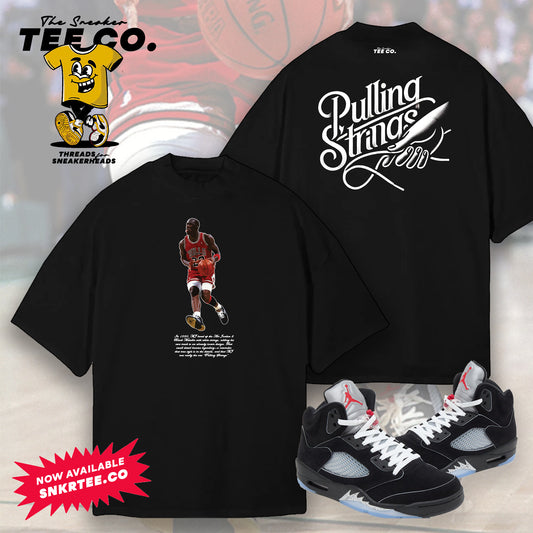 Air Jordan 5 - Black Metallic "Reimagined" Tee